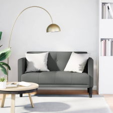 vidaXL sötétszürke szövet loveseat kanapé 111 cm bútor