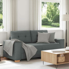 vidaXL sötétszürke szövet loveseat kanapé 140 cm bútor