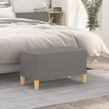 vidaXL sötétszürke szövet pad 70 x 35 x 41 cm bútor