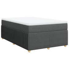 vidaXL sötétszürke szövet rugós ágy matraccal 120 x 190 cm (3285554) ágy és ágykellék