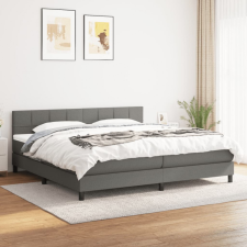 vidaXL sötétszürke szövet rugós ágy matraccal 180 x 200 cm ágy és ágykellék