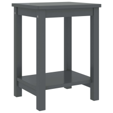 vidaXL sötétszürke tömör fenyőfa éjjeliszekrény 35 x 30 x 47 cm (322214) bútor