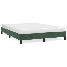 vidaXL sötétzöld bársony ágykeret 120 x 200 cm (346973) ágy és ágykellék