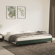 vidaXL sötétzöld bársony ágykeret 200x200 cm ágy és ágykellék