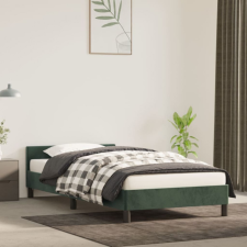 vidaXL sötétzöld bársony ágykeret fejtámlával 90x200 cm ágy és ágykellék