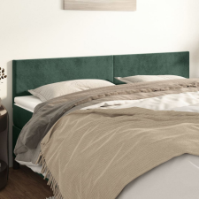 vidaXL sötétzöld bársony fejtámla 100x5x78/88 cm ágy és ágykellék