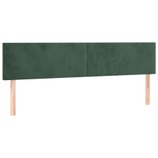vidaXL sötétzöld bársony fejtámla 100x5x78/88 cm (345861) ágy és ágykellék