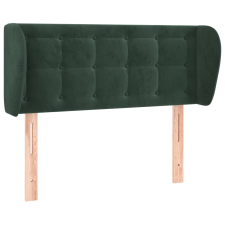 vidaXL sötétzöld bársony fejtámla szárnyakkal 103x23x78/88 cm (3117623) ágy és ágykellék