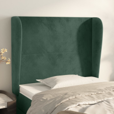 vidaXL sötétzöld bársony fejtámla szárnyakkal 83 x 23 x 118/128 cm ágy és ágykellék