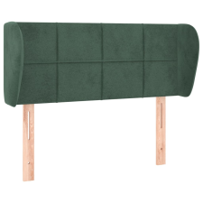 vidaXL sötétzöld bársony fejtámla szárnyakkal 83x23x78/88 cm ágy és ágykellék