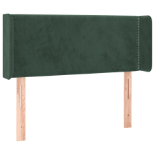 vidaXL sötétzöld bársony fejtámla szárnyakkal 93x16x78/88 cm ágy és ágykellék