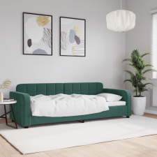 vidaXL sötétzöld bársony kanapéágy 80 x 200 cm ágy és ágykellék