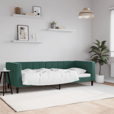 vidaXL sötétzöld bársony kanapéágy 80 x 200 cm bútor