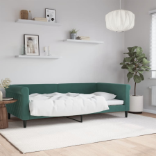 vidaXL sötétzöld bársony kanapéágy keret 100 x 200 cm ágy és ágykellék