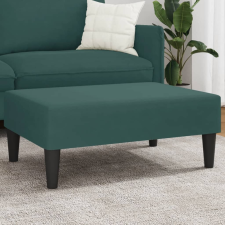 vidaXL sötétzöld bársony lábzsámoly 77x55x31 cm bútor