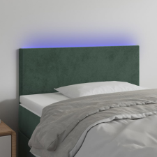vidaXL sötétzöld bársony LED-es fejtámla 90x5x78/88 cm ágy és ágykellék