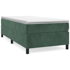 vidaXL sötétzöld bársony rugós ágykeret 80x200 cm (3121087) ágy és ágykellék