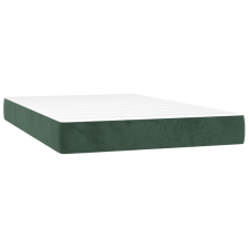 vidaXL sötétzöld bársony zsebrugós ágymatrac 120 x 220 x 20 cm (4016615) ágy és ágykellék