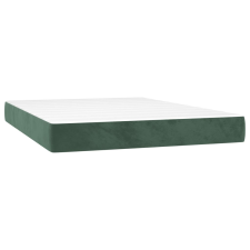 vidaXL sötétzöld bársony zsebrugós ágymatrac 120x210x20 cm (4016579) ágy és ágykellék