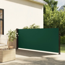 vidaXL Sötétzöld behúzható oldalsó napellenző 140 x 300 cm kerti bútor