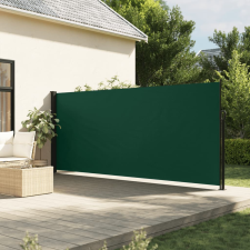 vidaXL sötétzöld behúzható oldalsó napellenző 160 x 500 cm kerti bútor