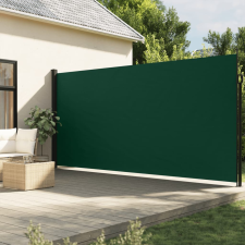 vidaXL sötétzöld behúzható oldalsó napellenző 220 x 600 cm kerti bútor