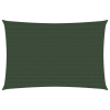 vidaXL Sötétzöld HDPE napvitorla 160 g/m² 6 x 7 m