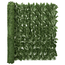 vidaXL sötétzöld leveles erkélyparaván 200 x 100 cm (367841) kerti bútor