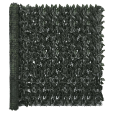 vidaXL sötétzöld leveles erkélyparaván 300 x 150 cm kerti bútor