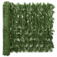 vidaXL sötétzöld leveles erkélyparaván 500 x 75 cm kerti bútor