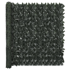 vidaXL sötétzöld leveles erkélyparaván 600 x 150 cm kerti bútor