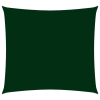 vidaXL sötétzöld négyzet alakú oxford-szövet napvitorla 5 x 5 m