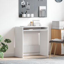 vidaXL Számítógépasztal Fehér Engineered wood Kompakt Szervezők íróasztal