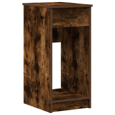 vidaXL Számítógépes toronyállvány fiókkal füstölt tölgy 35x45x77 cm (858744) íróasztal