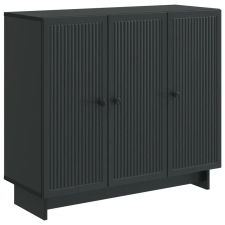 vidaXL Széf Fekete 89 x 34,5 x 80 cm Szerelt Fa bútor