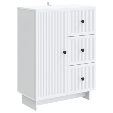 vidaXL Széf fiókkal Fehér 66 x 34,5 x 90 cm Szerelt Fa bútor