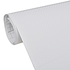 vidaXL Szén Szálas Vinyl Autó Fólia 3D Fehér 152 x 200 cm autójavító eszköz