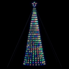 vidaXL színes fehér karácsonyfa fénykúp 1028 LED-del 403 cm műfenyő