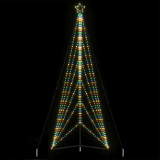 vidaXL színes fehér karácsonyfa fénykúp 861 LED-del 478 cm műfenyő
