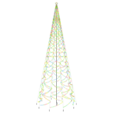 vidaXL színes fényű karácsonyfa tüskével 3000 LED-del 300 cm (343580) műfenyő