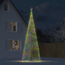 vidaXL színes karácsonyfa fénykúp 1544 LED-del 500 cm karácsonyi dekoráció