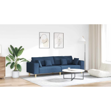 vidaXL Szövet kanapé párnával Kék 208 cm szövet bútor