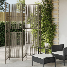 vidaXL szürke 5-paneles polyrattan térelválasztó bútor