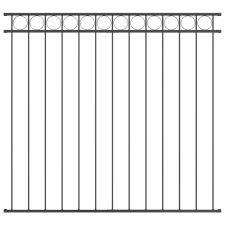 vidaXL Szürke Acél Kerítés Panel 1.7x1.5 m (42003915) építőanyag