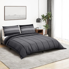 vidaXL szürke ágyneműhuzat-garnitúra 240x220 cm pamut lakástextília
