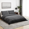 vidaXL szürke ágyneműhuzat-garnitúra 260x220 cm pamut