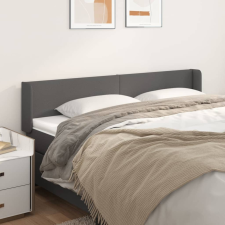 vidaXL szürke bársony szárnyas fejtámla 203x16x78/88 cm ágy és ágykellék