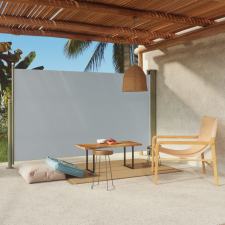 vidaXL szürke behúzható oldalsó terasznapellenző 180 x 300 cm kerti bútor