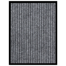 vidaXL szürke csíkos lábtörlő 40 x 60 cm lakástextília