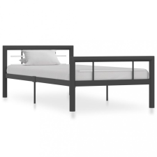 vidaXL szürke és fehér fém ágykeret 100 x 200 cm ágy és ágykellék